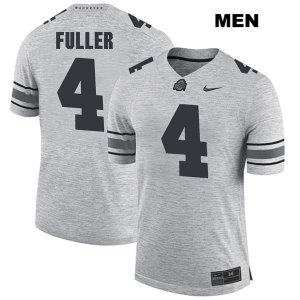 Men's NCAA Ohio State Buckeyes Jordan Fuller #4 College Stitched Authentic Nike Gray Football Jersey JD20X34YV